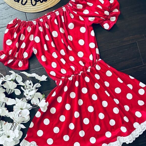 Vintage California Costumes Little Miss Minnie Mouse Adult Halloween Costume - Picture 4 of 8